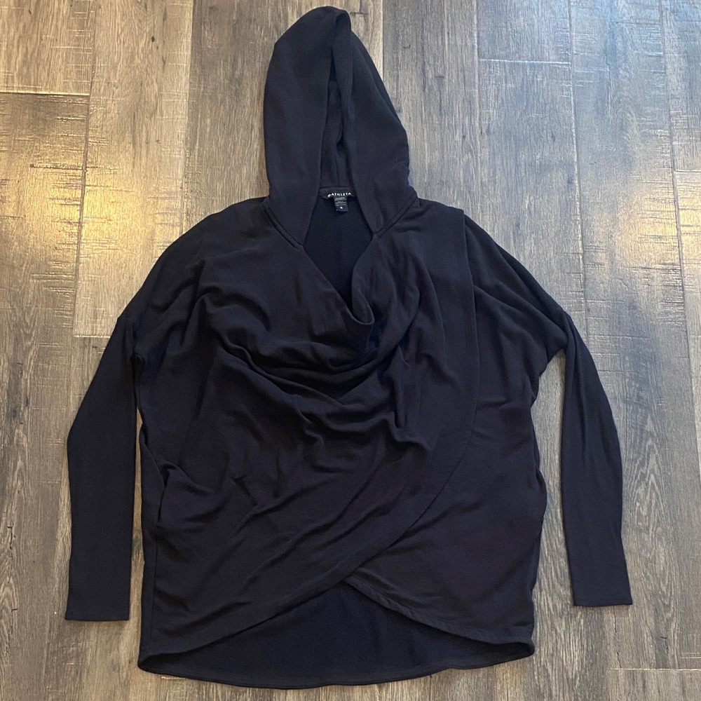 Athleta Black Purana Wrap Sweater